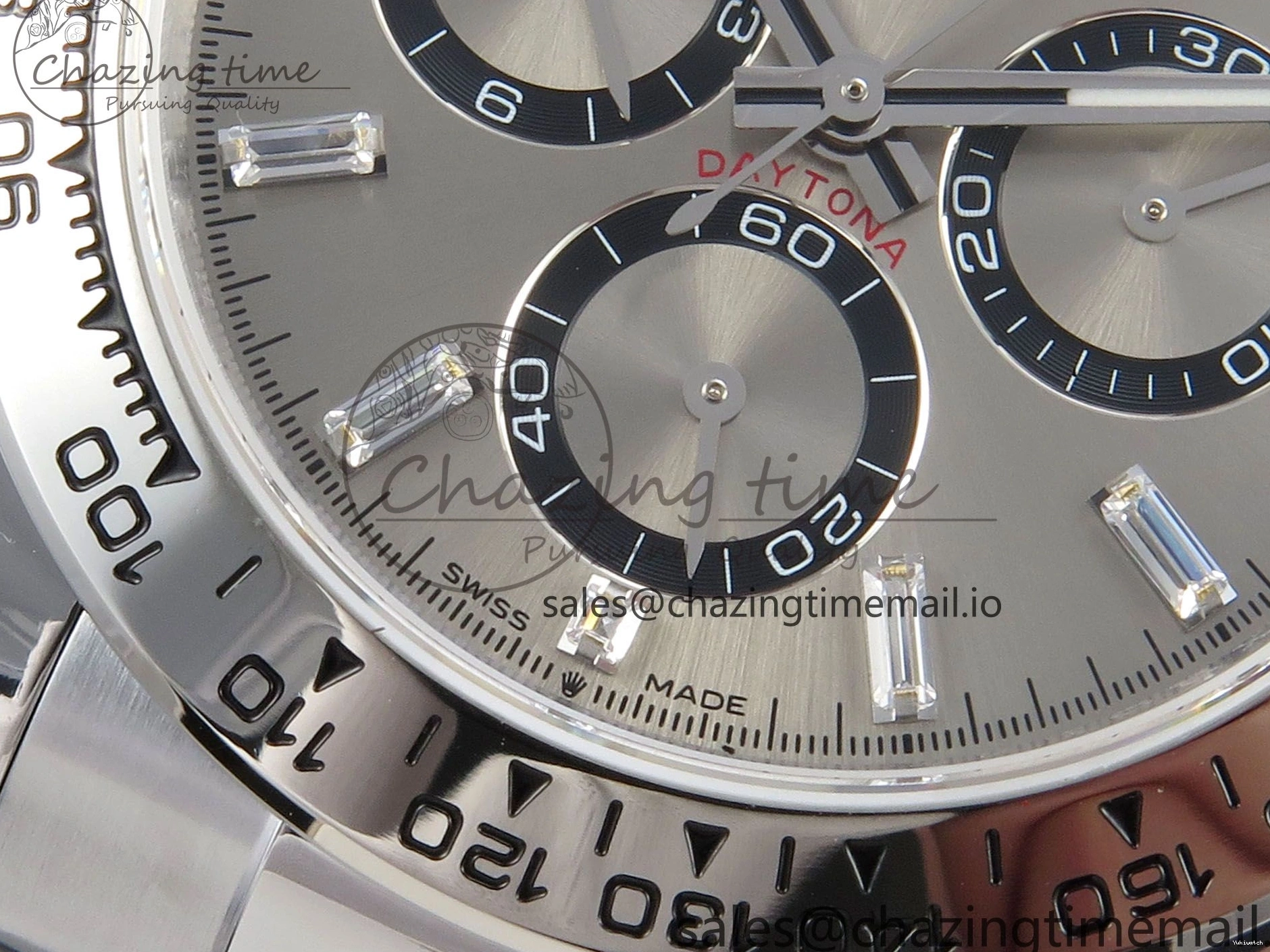 Best Marker (Gain Edition on SH4131 QF SS V6 Daytona Dia Bracelet Gray 126509 Crystal Weight) 1:1 0114